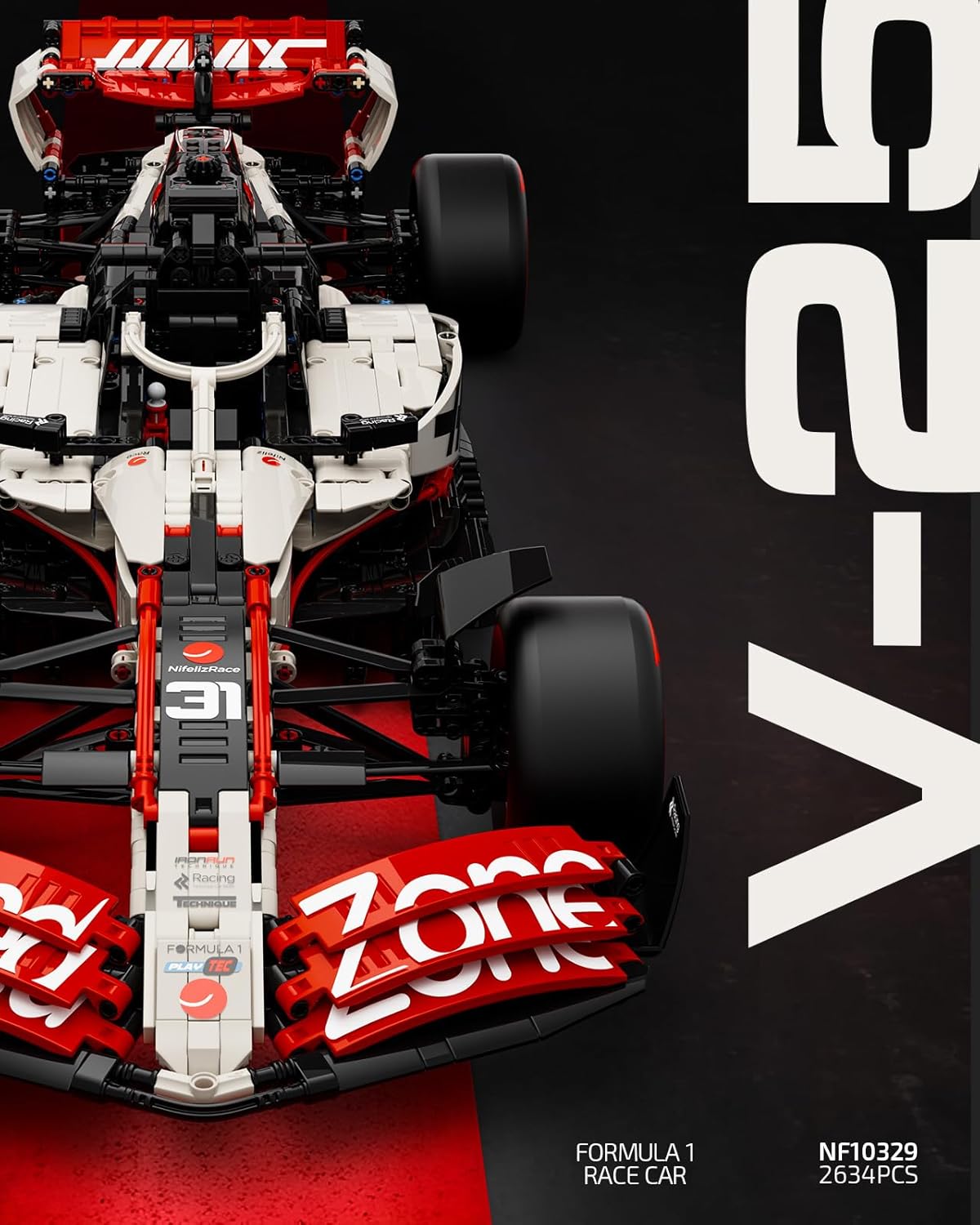Nifeliz V25 F1 Racing Car (2634 PCS, NF10329)
