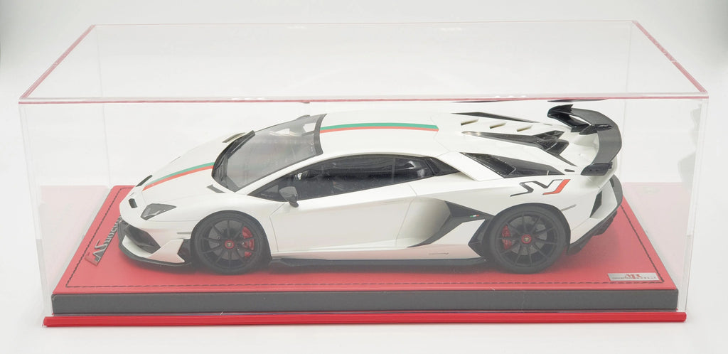 Clearance MR Lamborghini Aventador SVJ White Bianco Canopus, Italian Design  - Limited 16 pcs
