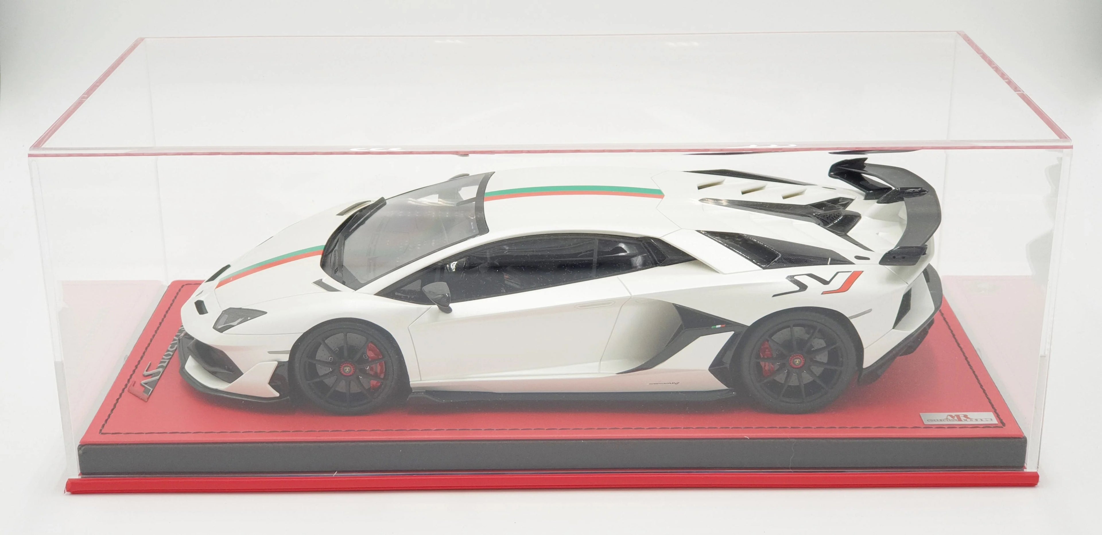Clearance MR Lamborghini Aventador SVJ White Bianco Canopus, Italian Design  - Limited 16 pcs