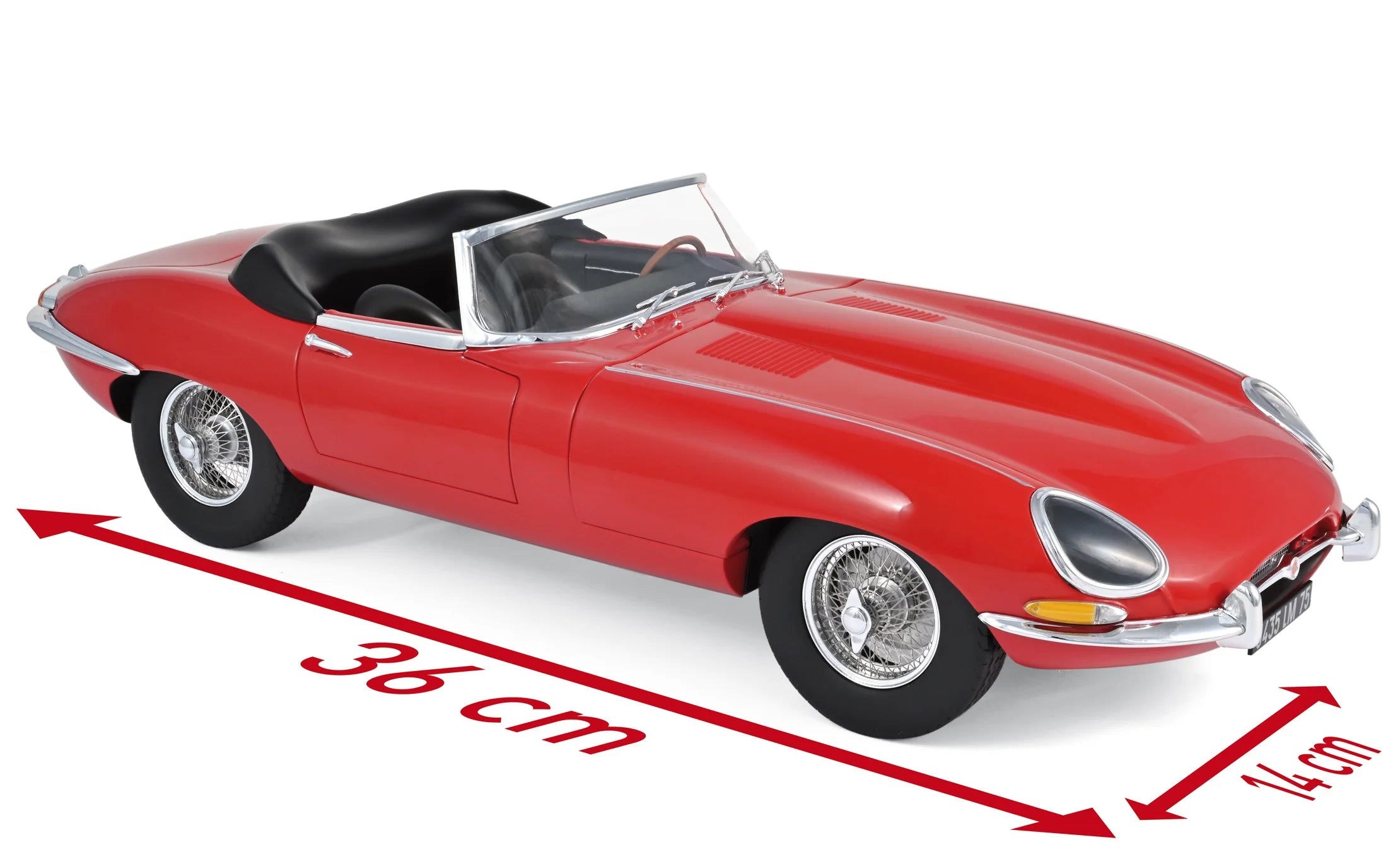 Jaguar E-Type Cabriolet 1962 Red 1:12