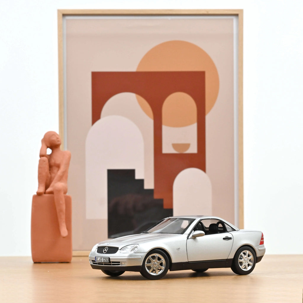 Mercedes-Benz SLK 1996 Brillant Silber 1:18