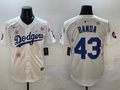 Men's Los Angeles Dodgers Anthony Banda #43 White Replica Player Jersey