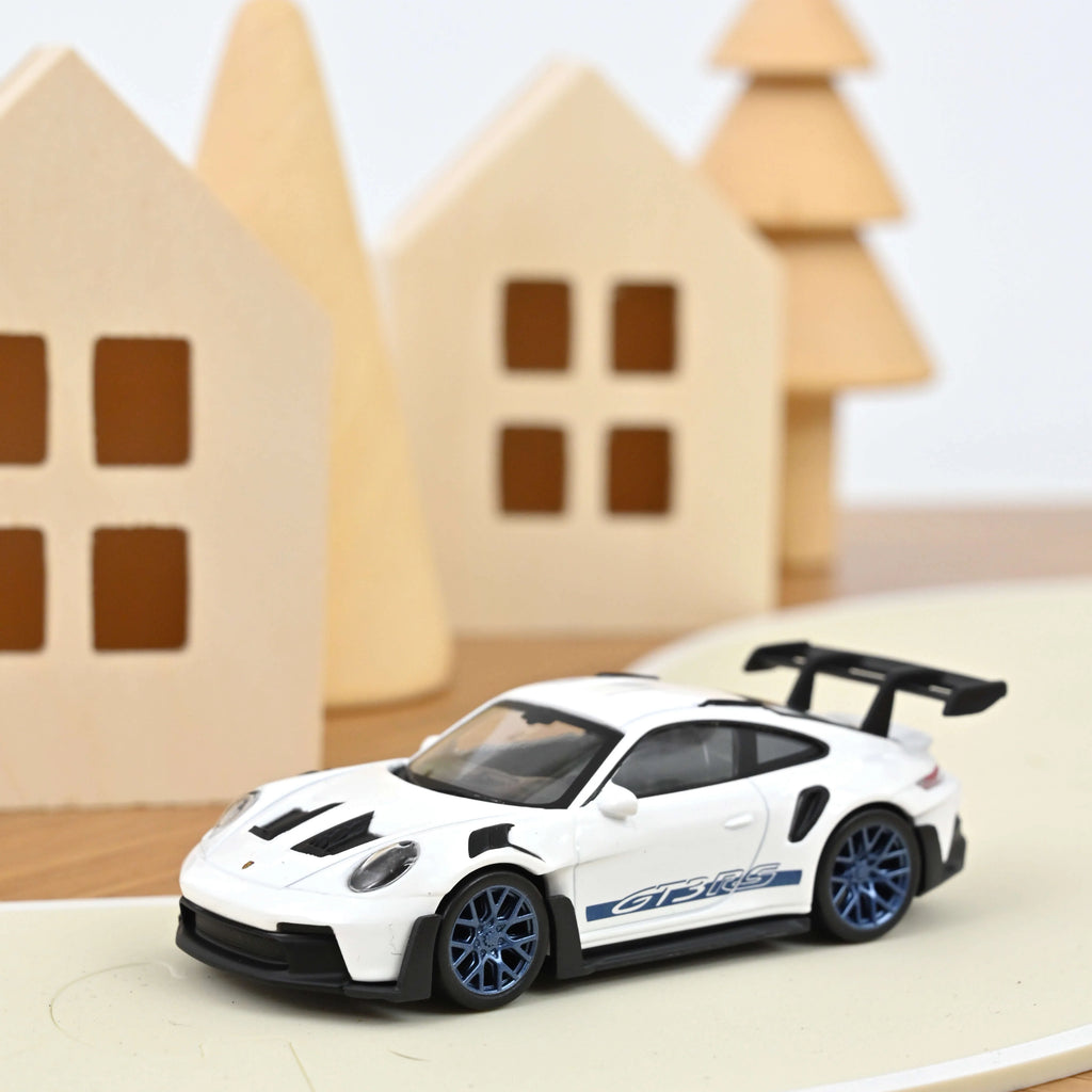 Porsche 911 GT3 RS 2022 weiß & blau Aufkleber Jet-car 1:43