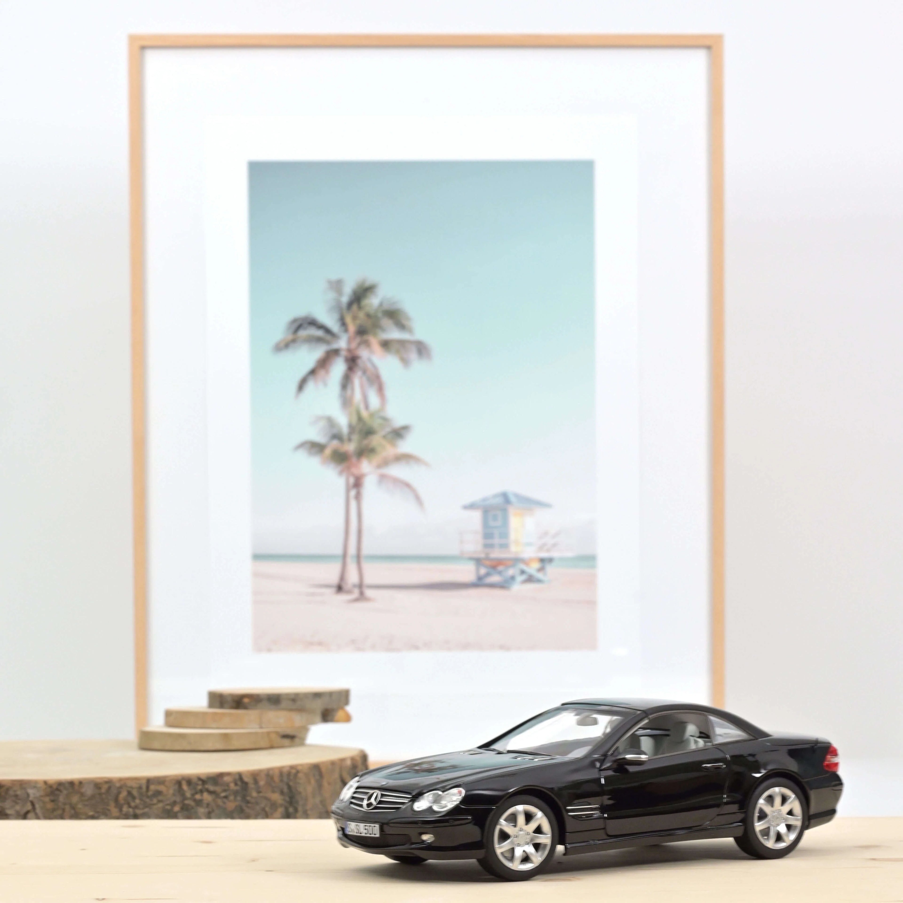 Mercedes-Benz SL 500 2003 Noir 1:18