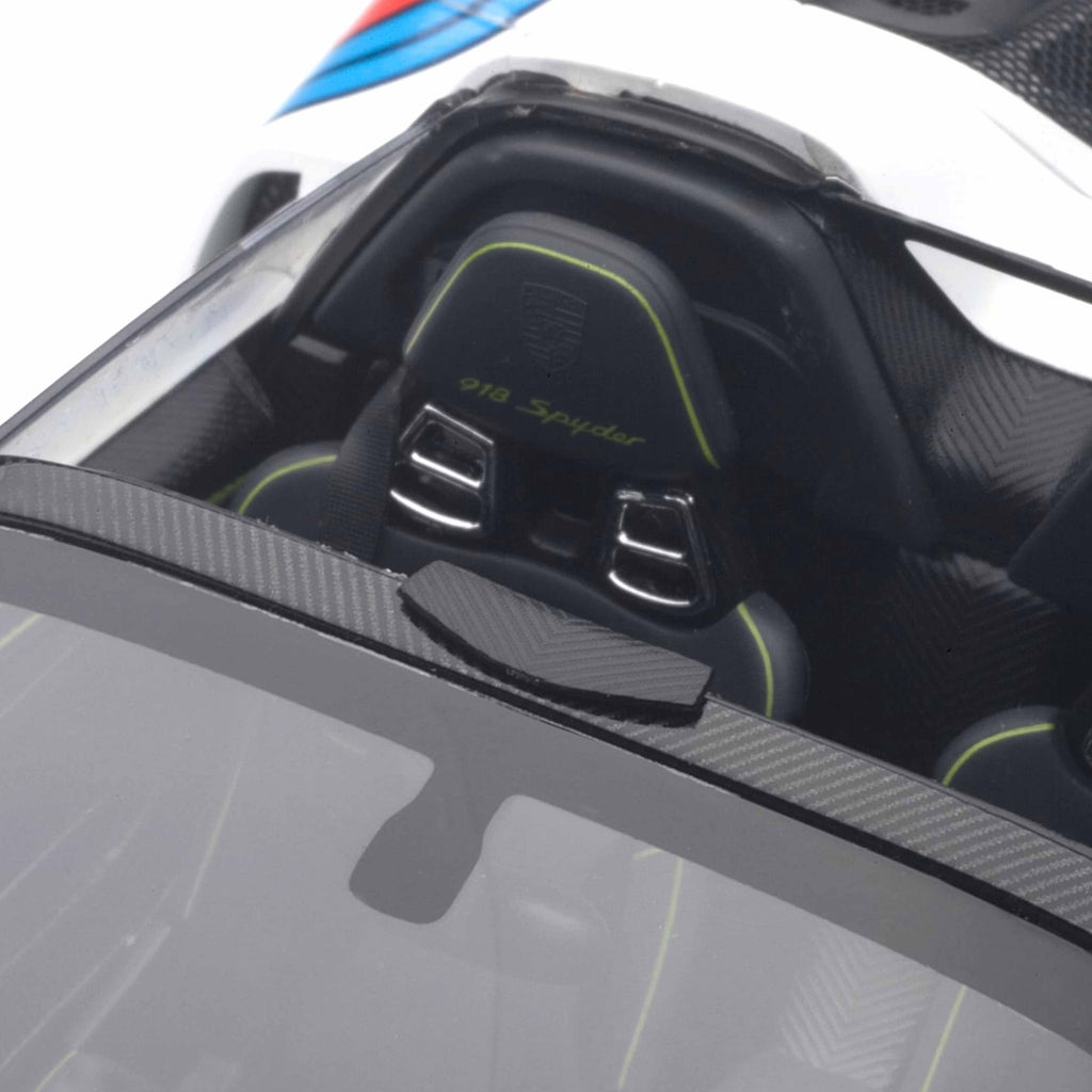 Porsche 918 Spyder 2013 White with Martini Logo 1:18
