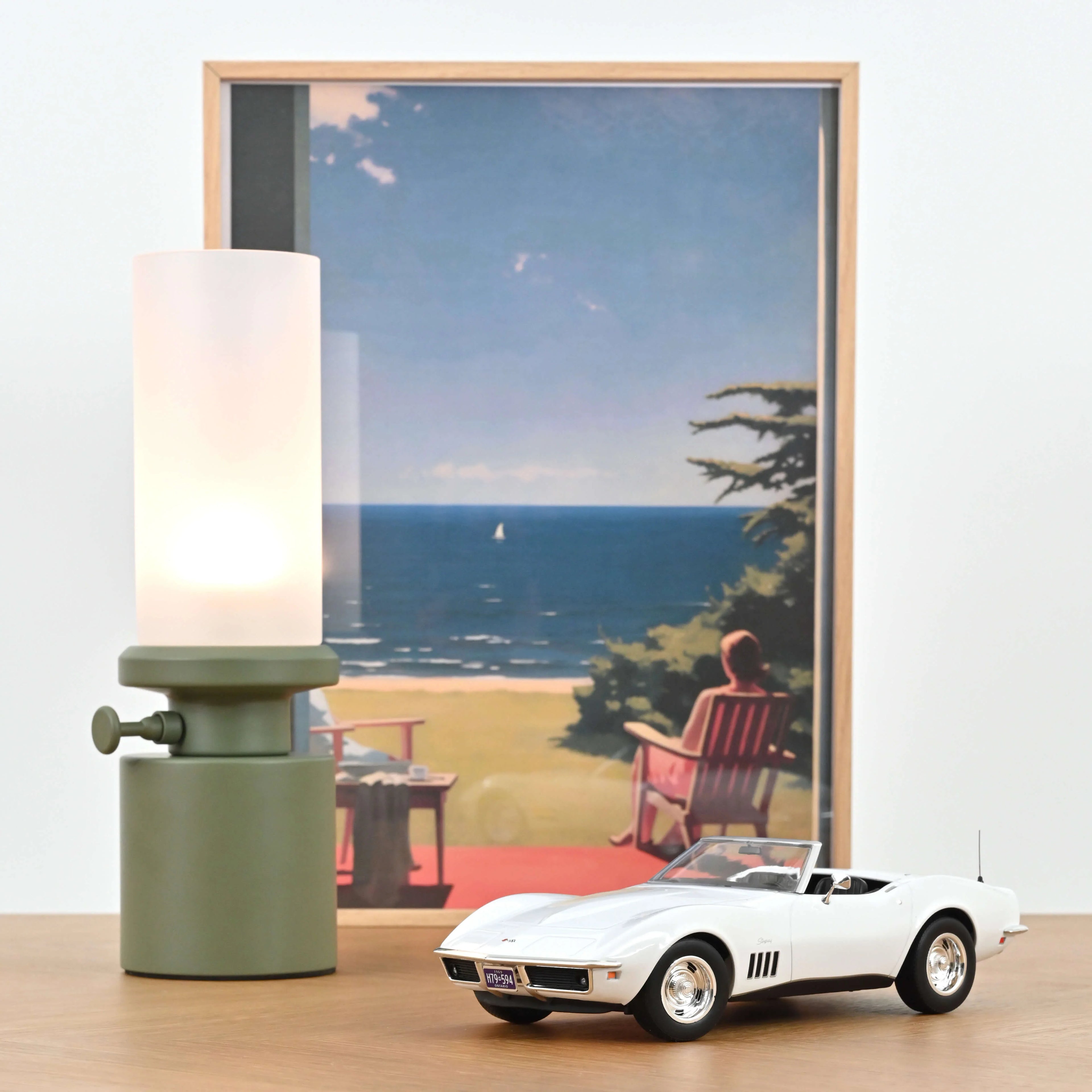 Chevrolet Corvette Convertible 1969 Can Am White 1/18