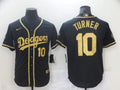 Men's Los Angeles Dodgers Justin Turner #10 Black Fashion Stitched Jersey1