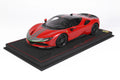 BBR Ferrari SF90 Pack Fiorano Red Corsa Italian Livery - Limited 48 pcs with Display Case