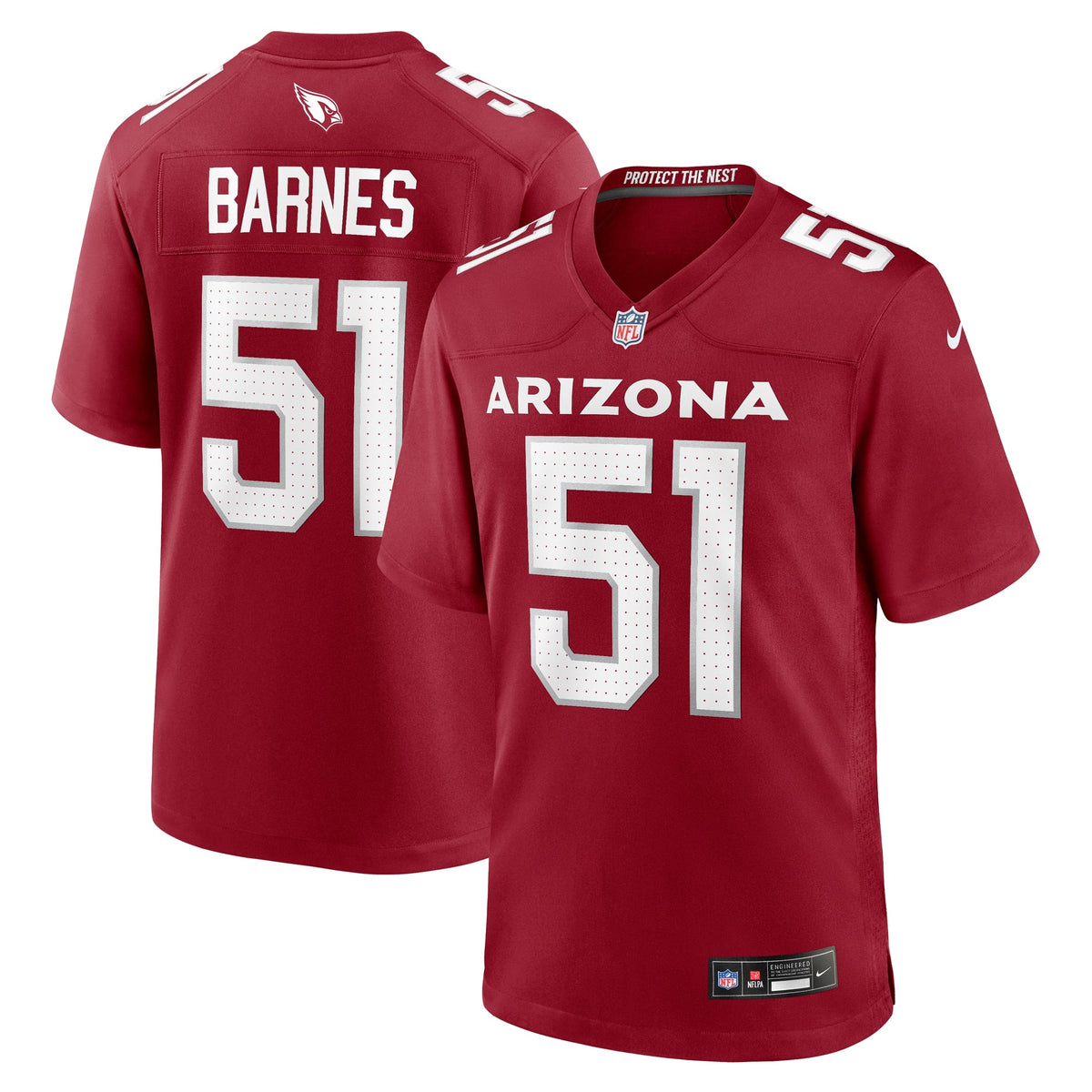 Krys Barnes Arizona Cardinals Nike Team Game Jersey -  Cardinal