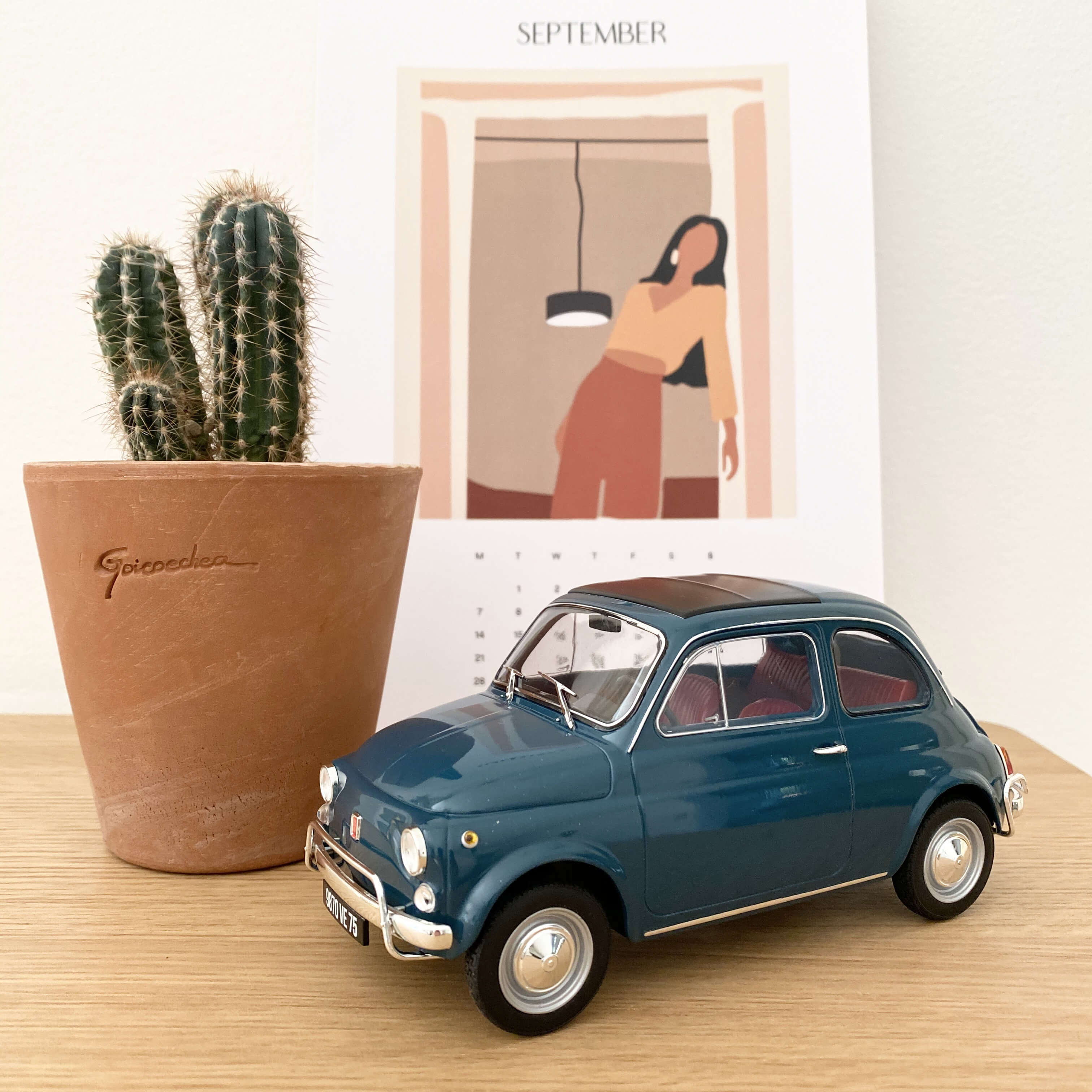 Fiat 500 L 1968 Bleu 1:18
