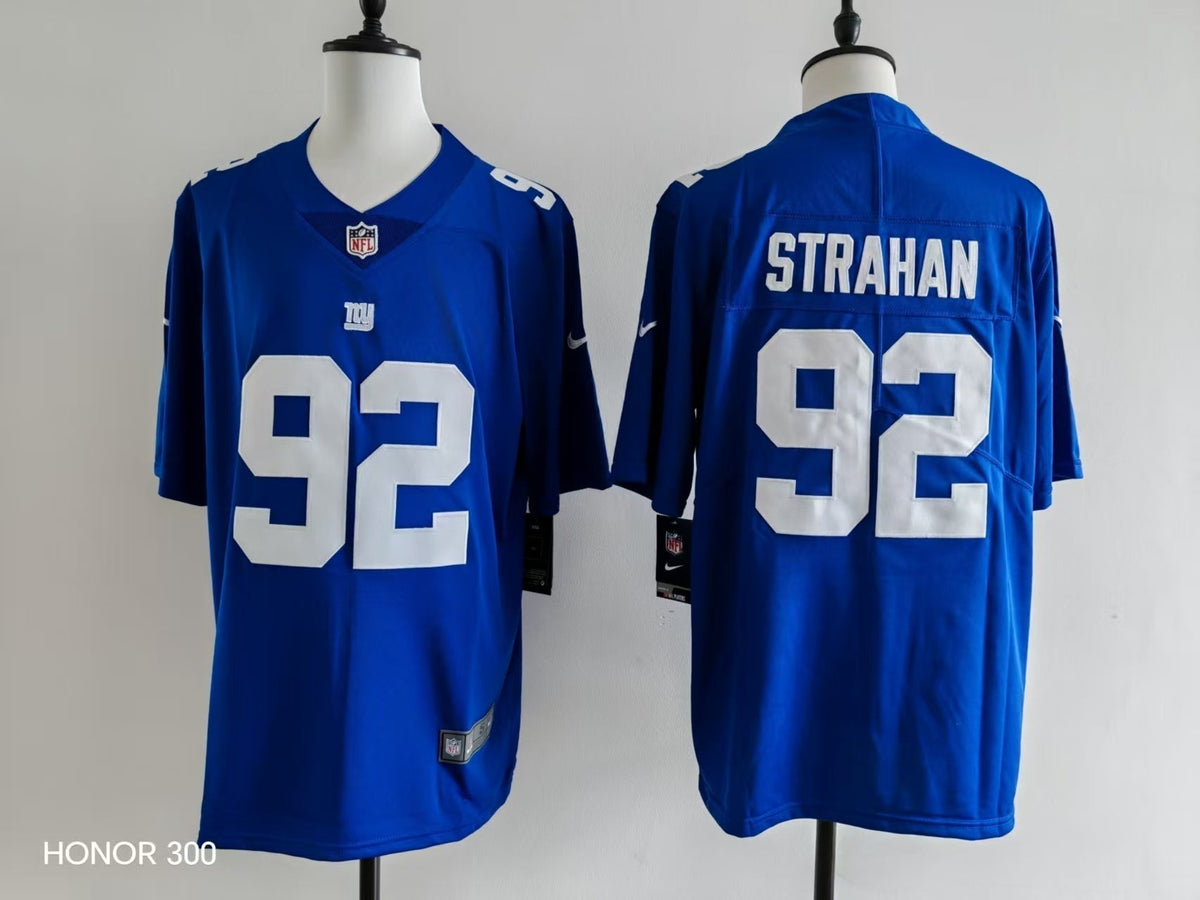 Men's New York Giants Michael Strahan Jersey-Blue
