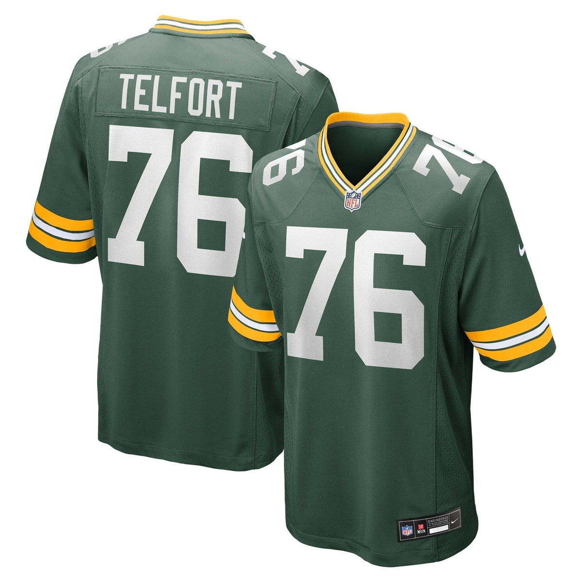 Kadeem Telfort Green Bay Packers Nike  Game Jersey -  Green