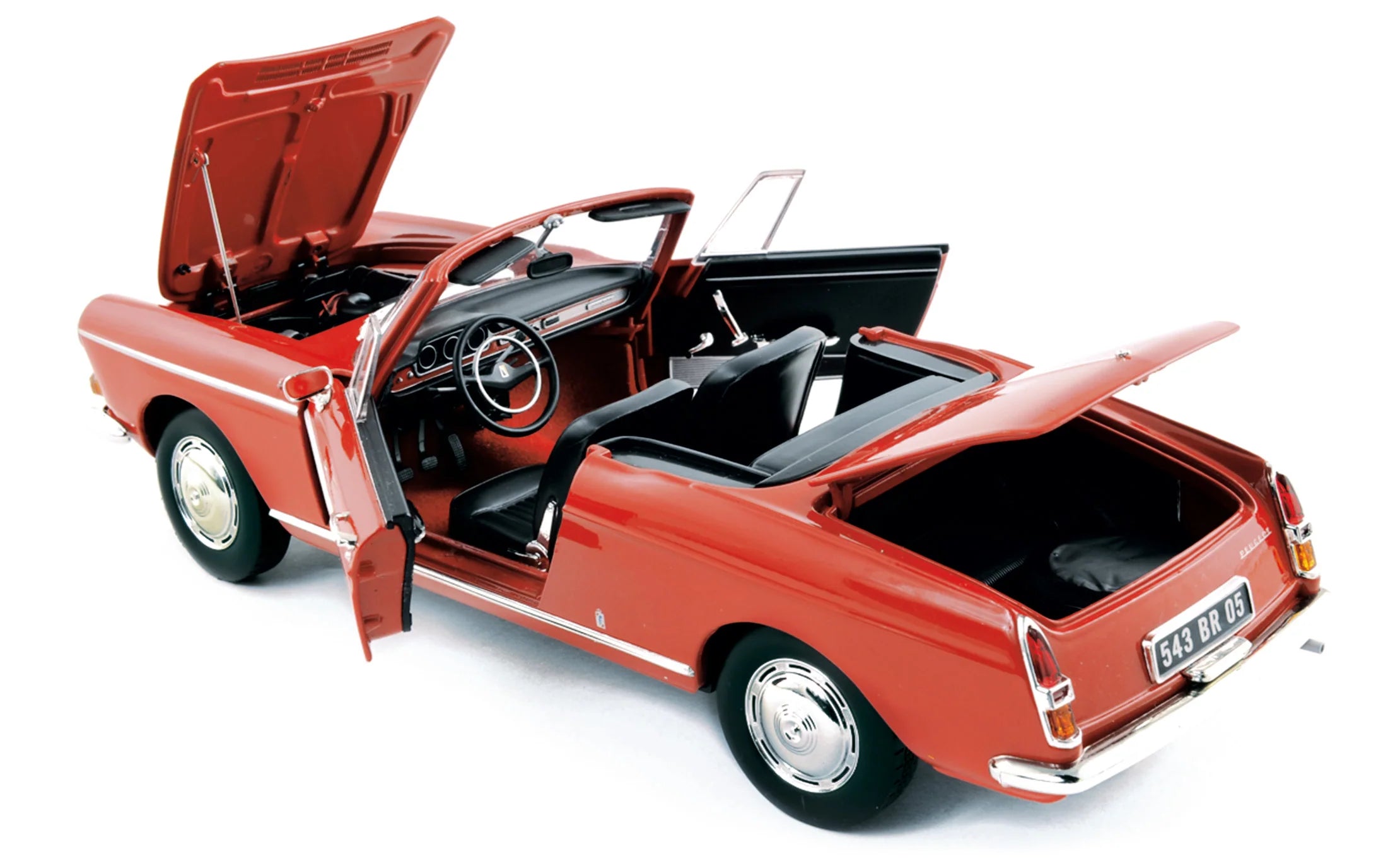 Peugeot 404 Convertible 1967 Capanelle Red 1:18