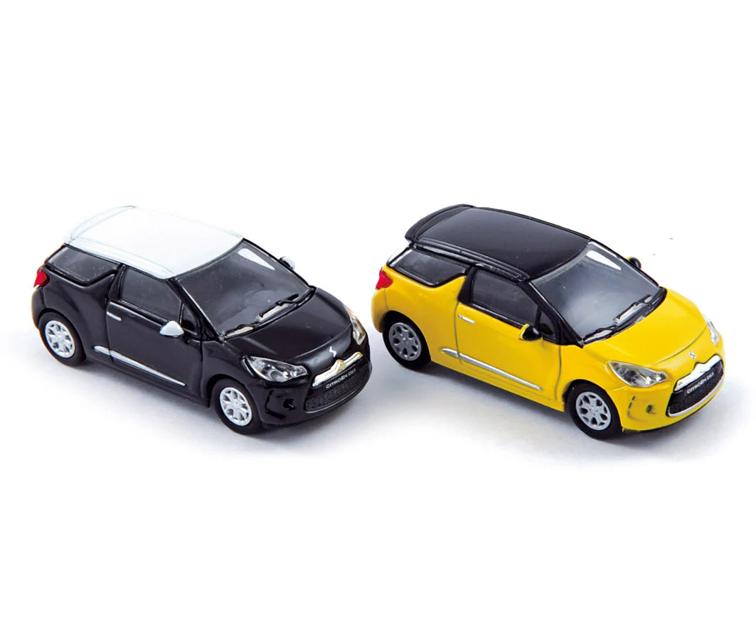 Citroën DS3 2010 Onyx Black and Pegase Yellow 1:87