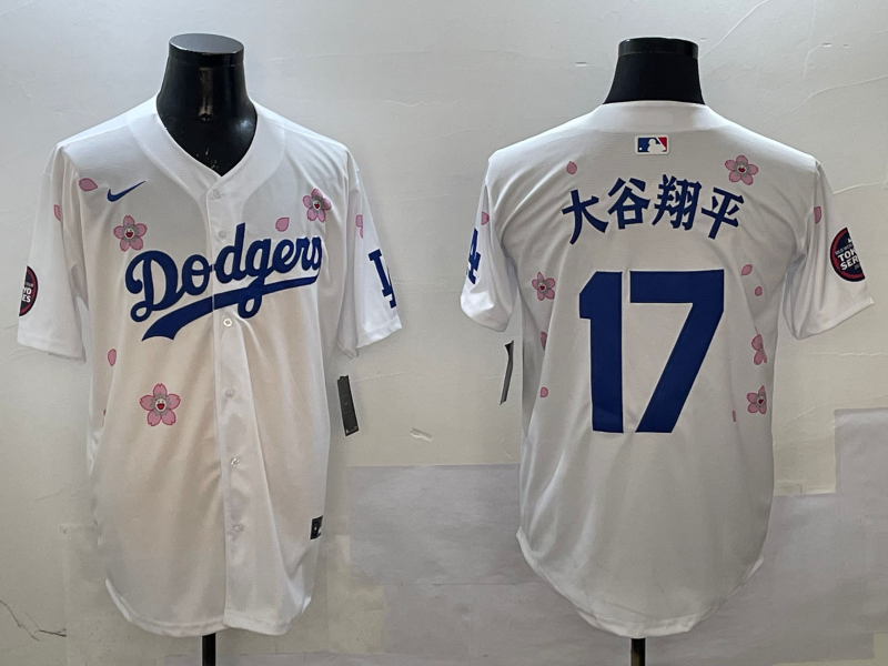 Men's Los Angeles Dodgers Shohei Ohtani White Alternate Replica Player Jersey