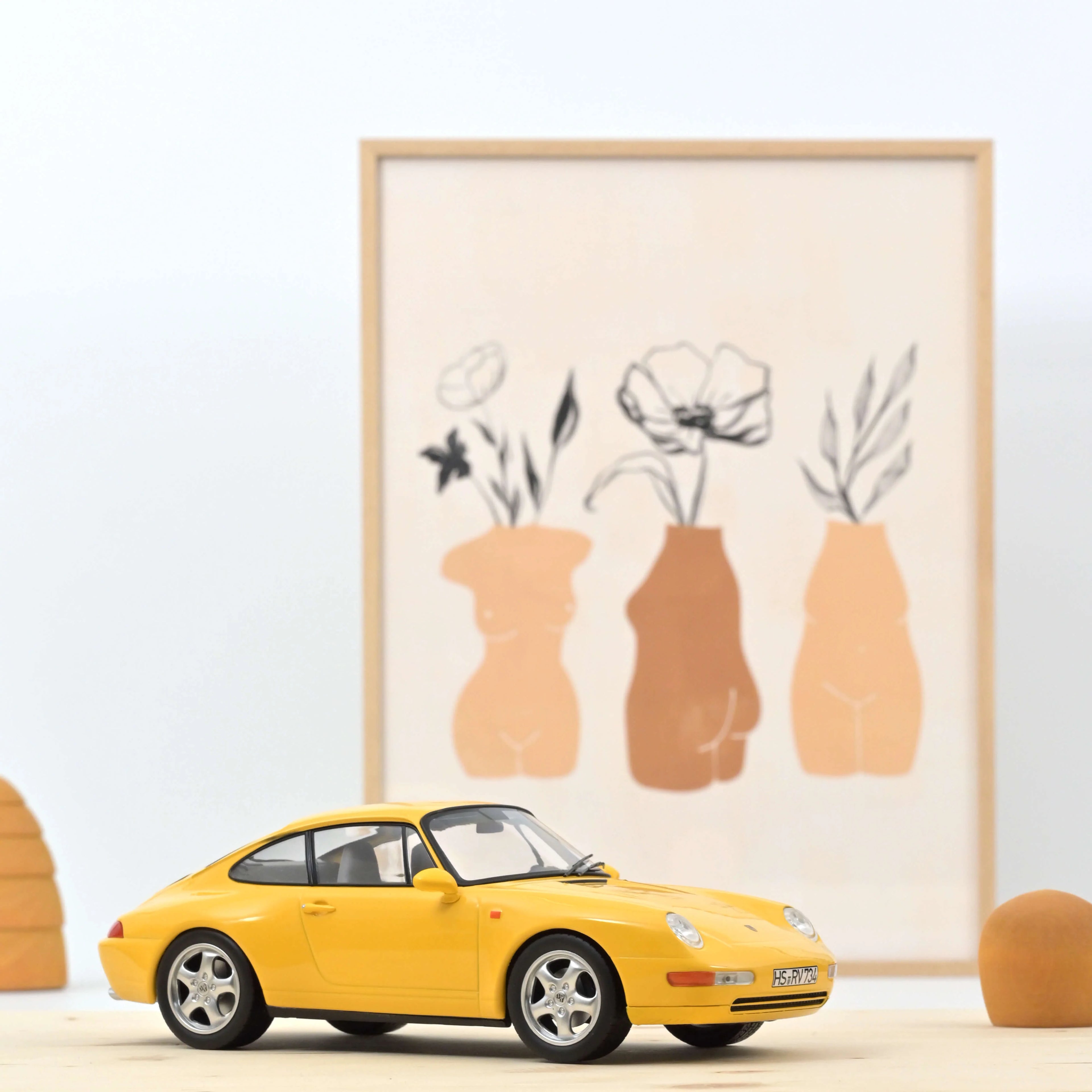 Porsche 911 Carrera 1994 Jaune 1:18