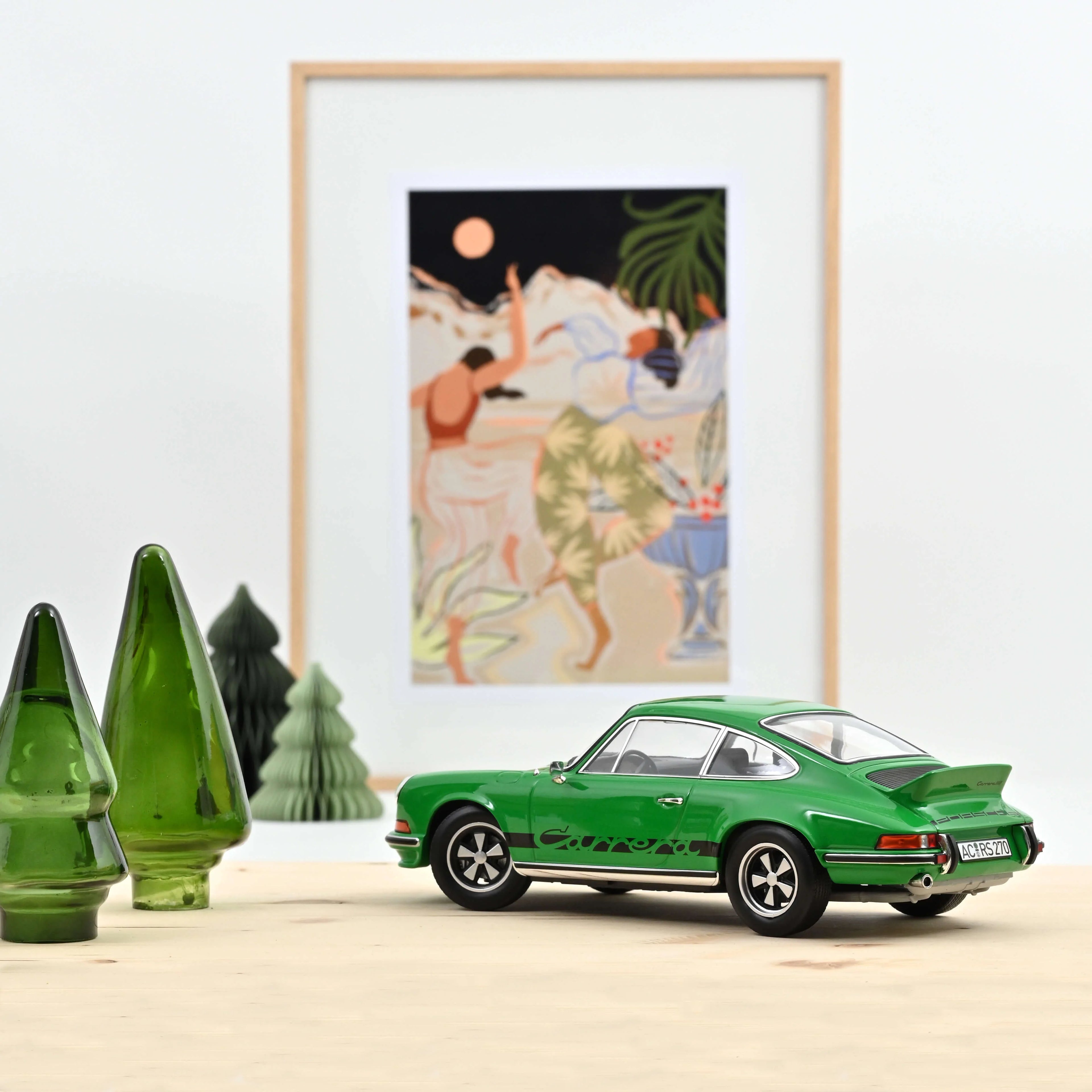 Porsche 911 RS 1973 Green with black deco 1:18