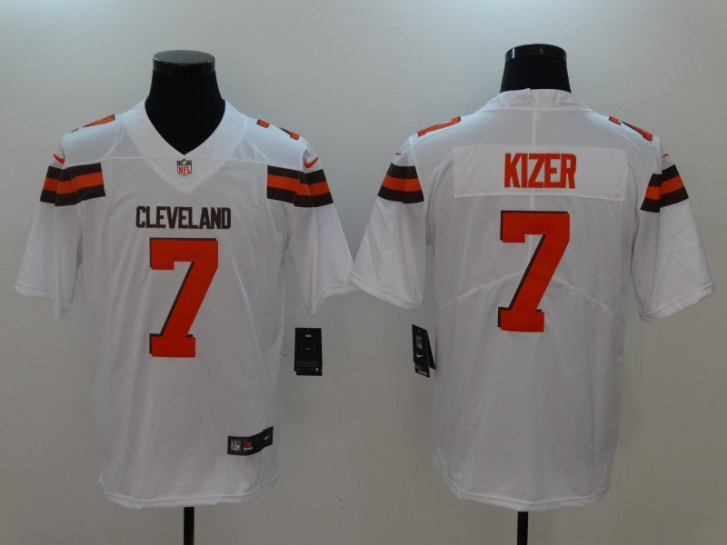 Men's Cleveland Browns DeShone Kizer #7 White Game Jersey1