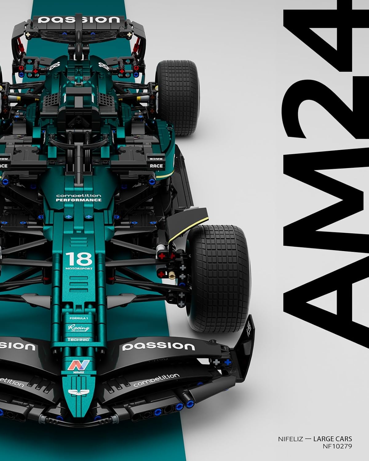 Nifeliz AM24 Formula 1 Racing Car (2351 PCS, NF10279)