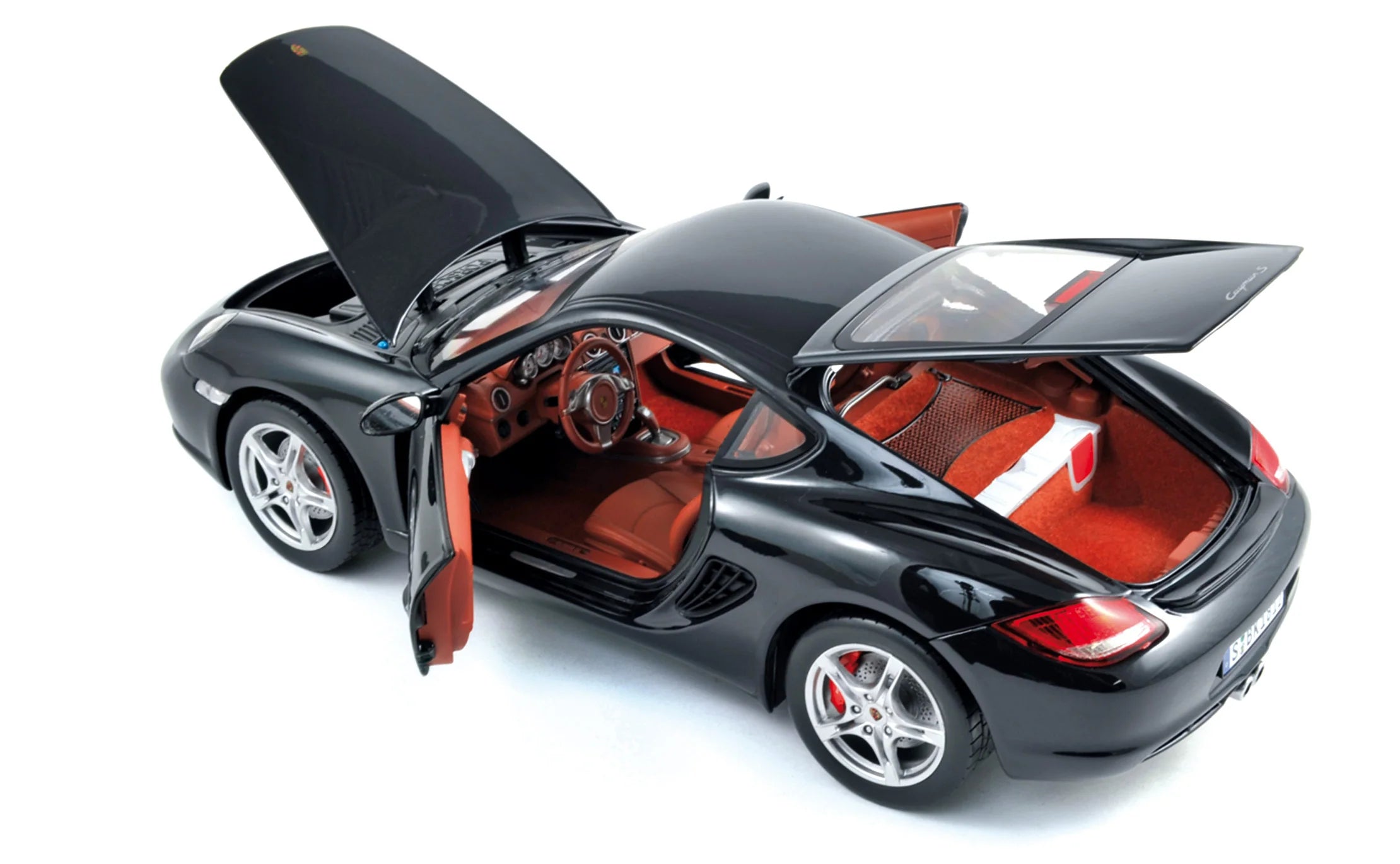 Porsche Cayman 2009 Schwarzmetallic 1:18