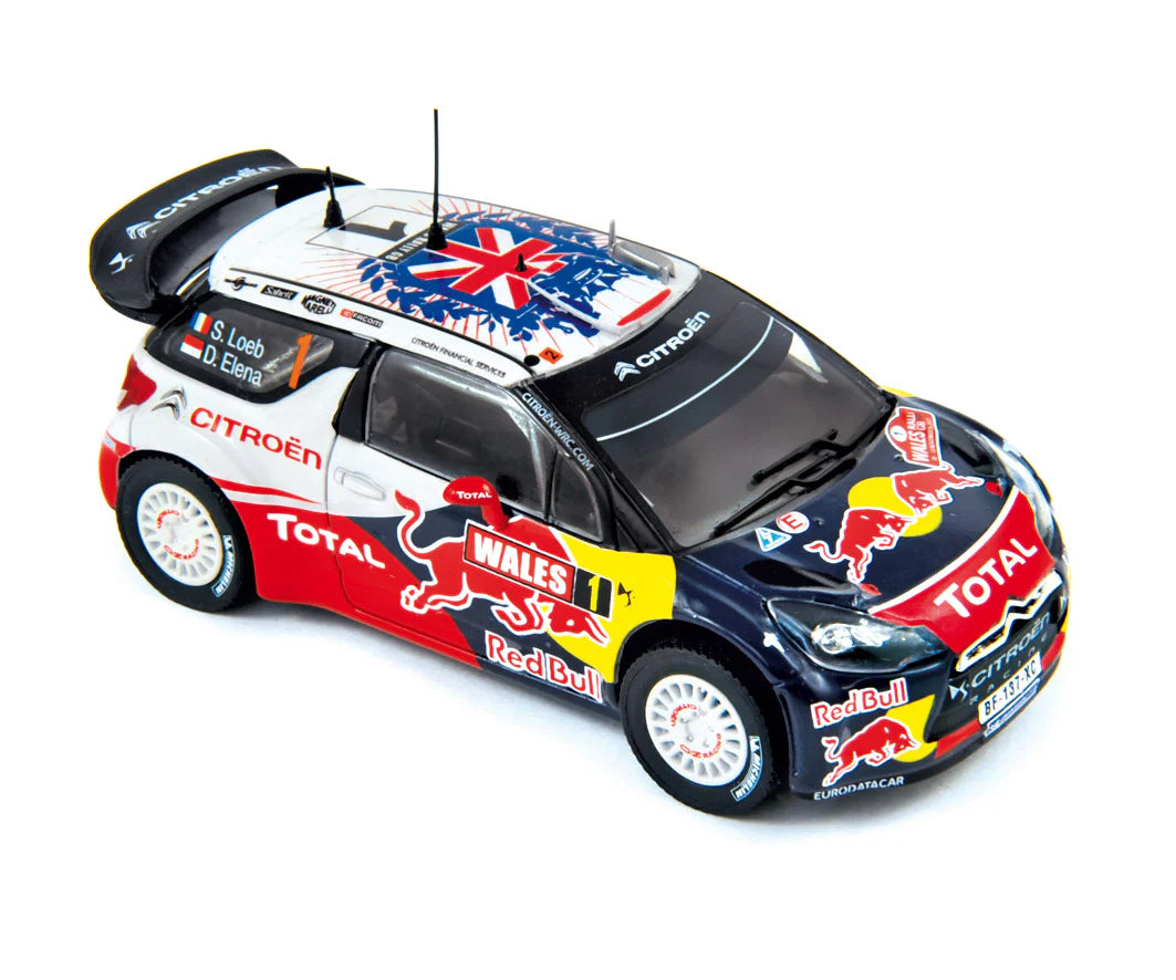 Citroën DS3 WRC 2011 Rallye GB 1 Loeb/Elena Weltmeister 1/43