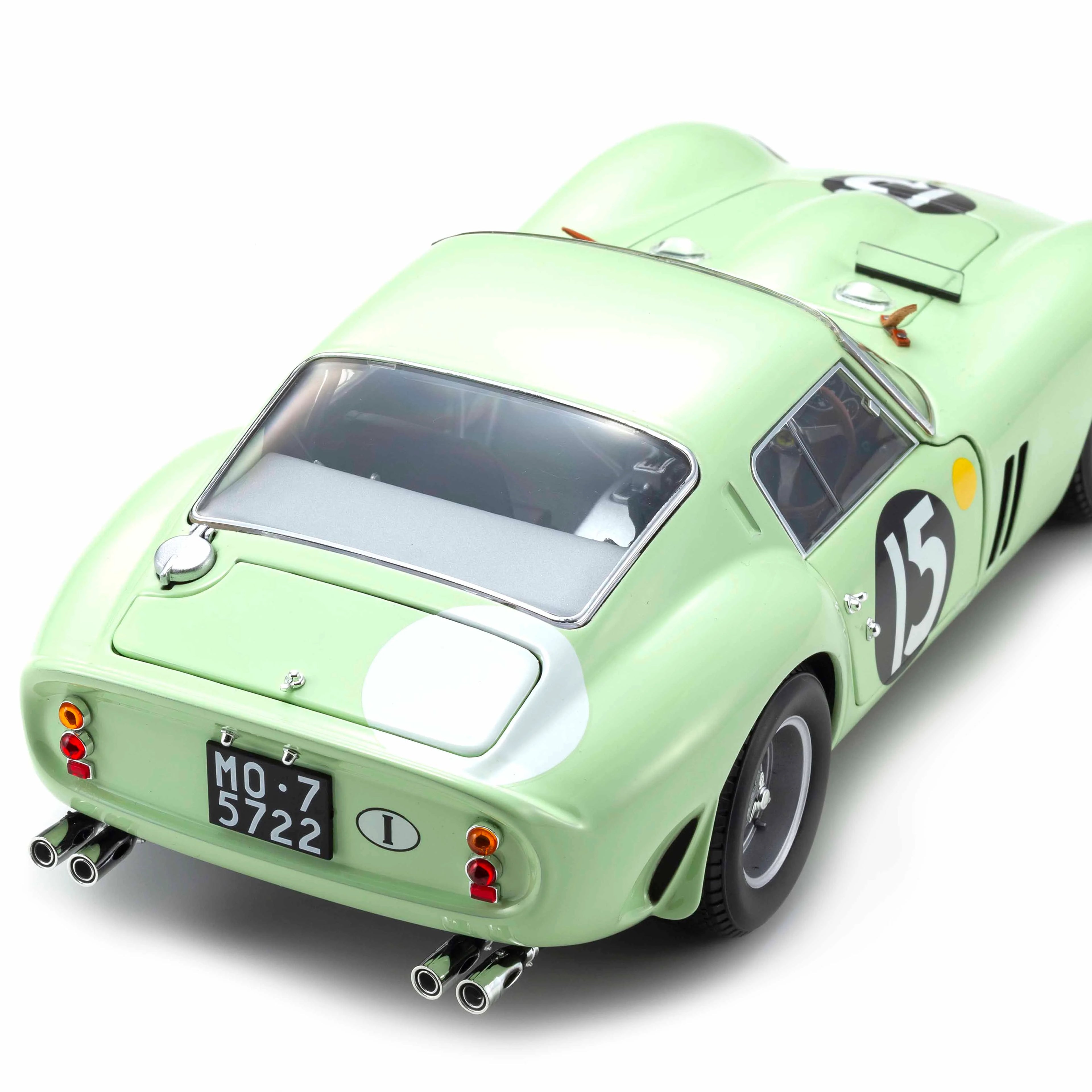 Ferrari 250 GTO 1962 Goodwood Tourist Trophy Light Green n°15 1:18