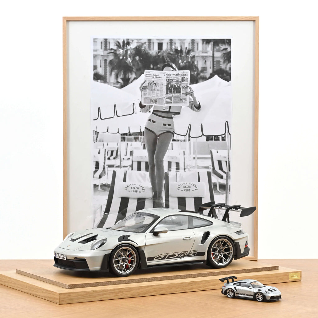 Porsche 911 GT3 RS 2022 Gris GT métallisé/Noir 1:12