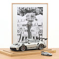 Porsche 911 GT3 RS 2022 Gris GT métallisé/Noir 1:12