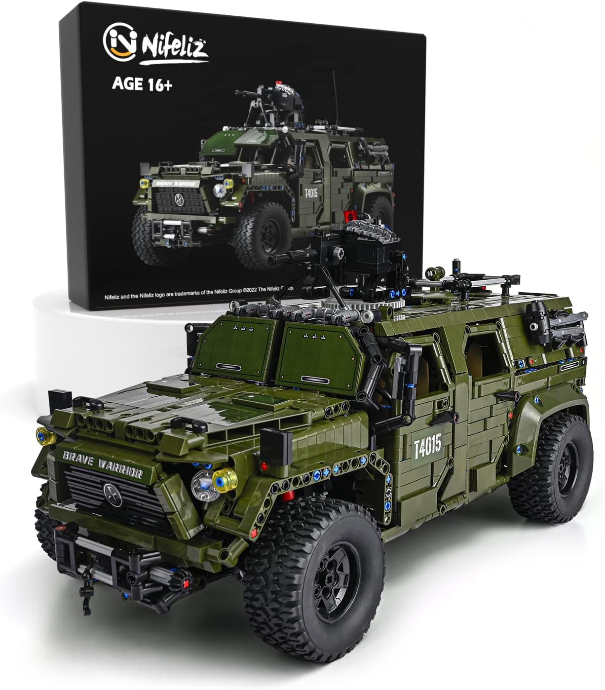 Nifeliz Warrior Military Car (3175 PCS, NF10521)