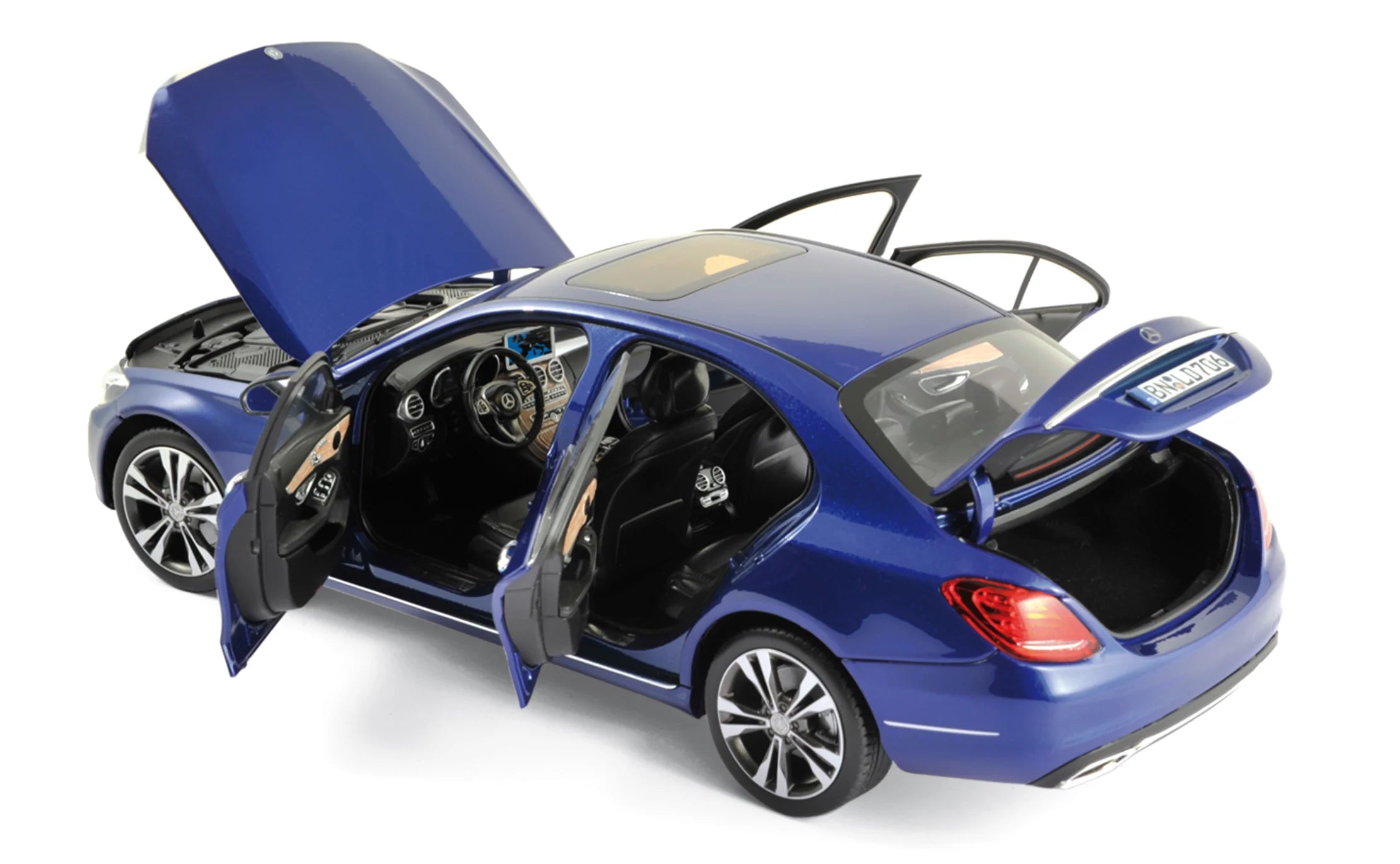 Mercedes-Benz C-Klasse 2014 Blue metallic 1:18