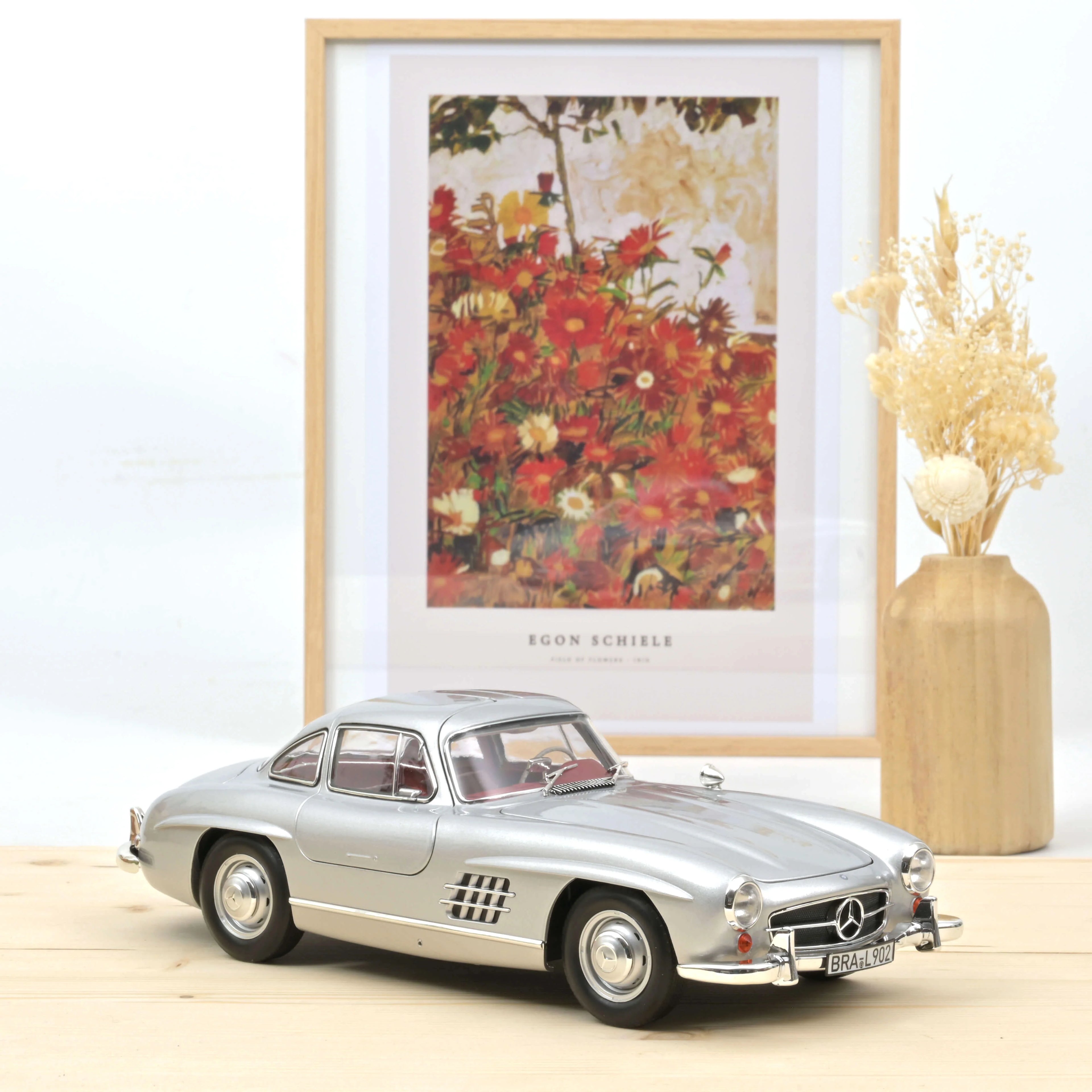Mercedes-Benz 300 SL 1954 Silver 1:18