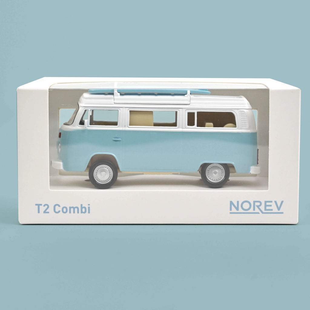 VW Combi T2b Camper Van 1973 Pastel Blue Jet-car 1:43