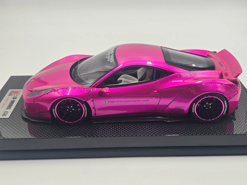 Ferrari 458 Liberty Walk Performance, Flash Pink on Carbon Base - Limited 10 pcs by LB Work