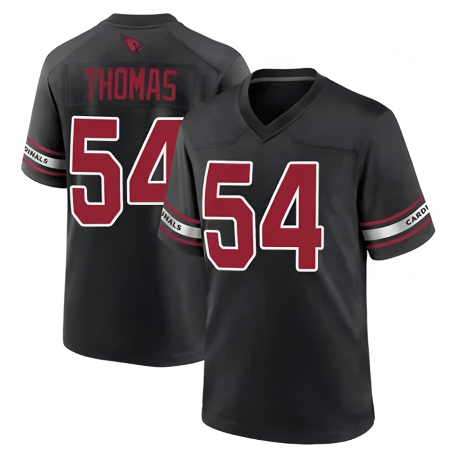 A.Cardinals #54 Xavier Thomas Player Black Home Game Football Jerseys