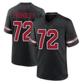 A.Cardinals #72 Hjalte Froholdt Player Black Game Football Jerseys