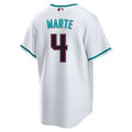 A.Diamondbacks #4 Ketel Marte Player  Replica Alt White Game Baseball Jerseys