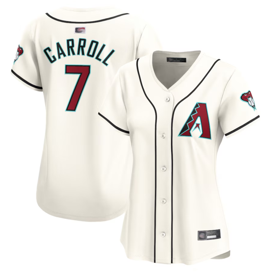 A.Diamondbacks #7 Corbin Carroll Player Cream Home Limited Baseball Jerseys