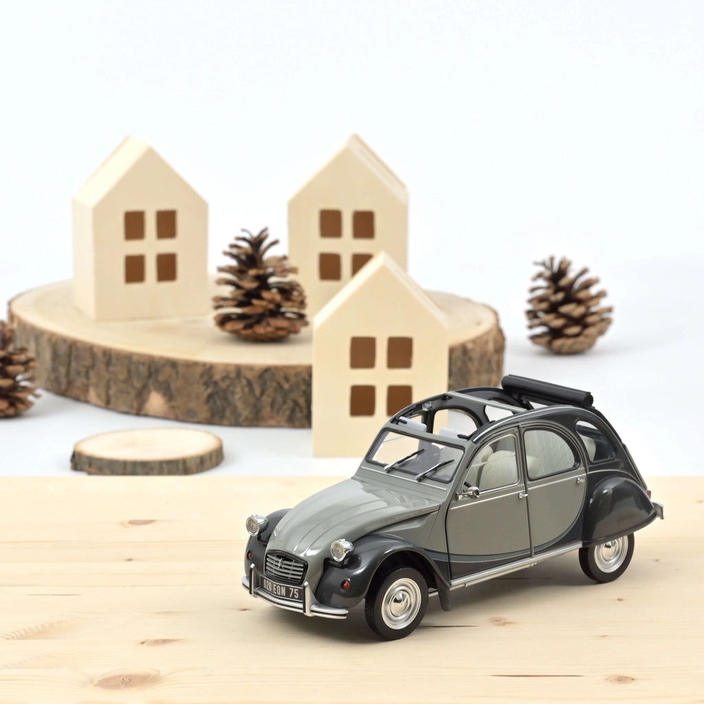 Citroën 2CV Charleston 1983 Cormoran Grey and Nocturne Grey 1:18