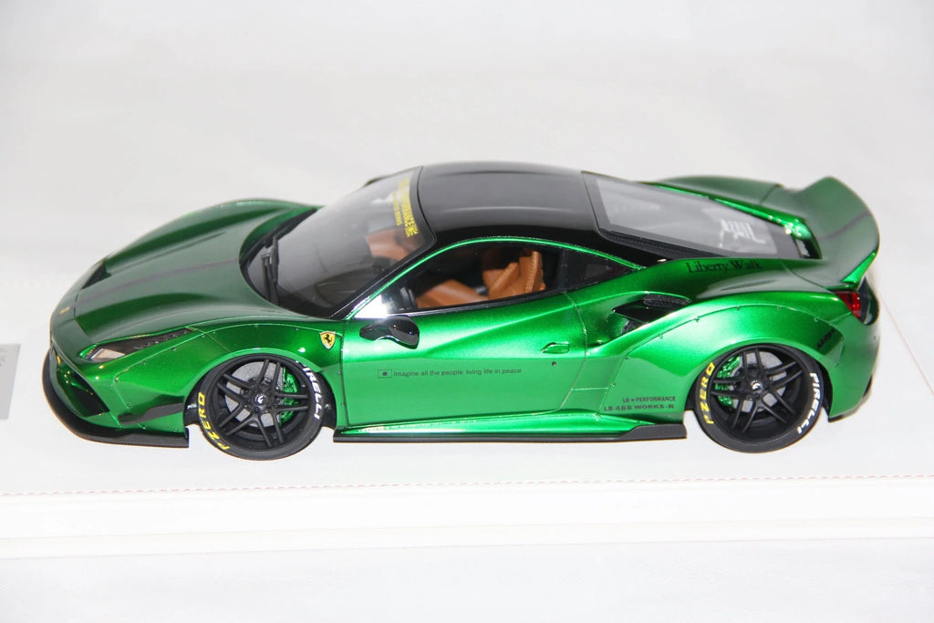 Ferrari 488 Liberty Walk LB Performance, Chrome Green - Limited 20 pcs by LB Work