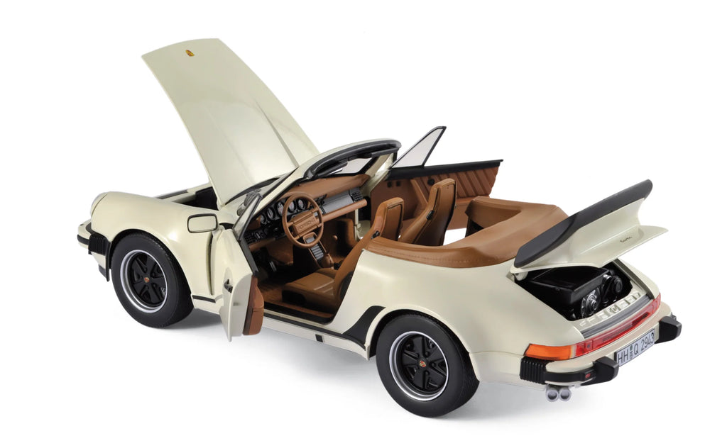 Porsche 911 Turbo Cabriolet 1987 Ivory 1:18