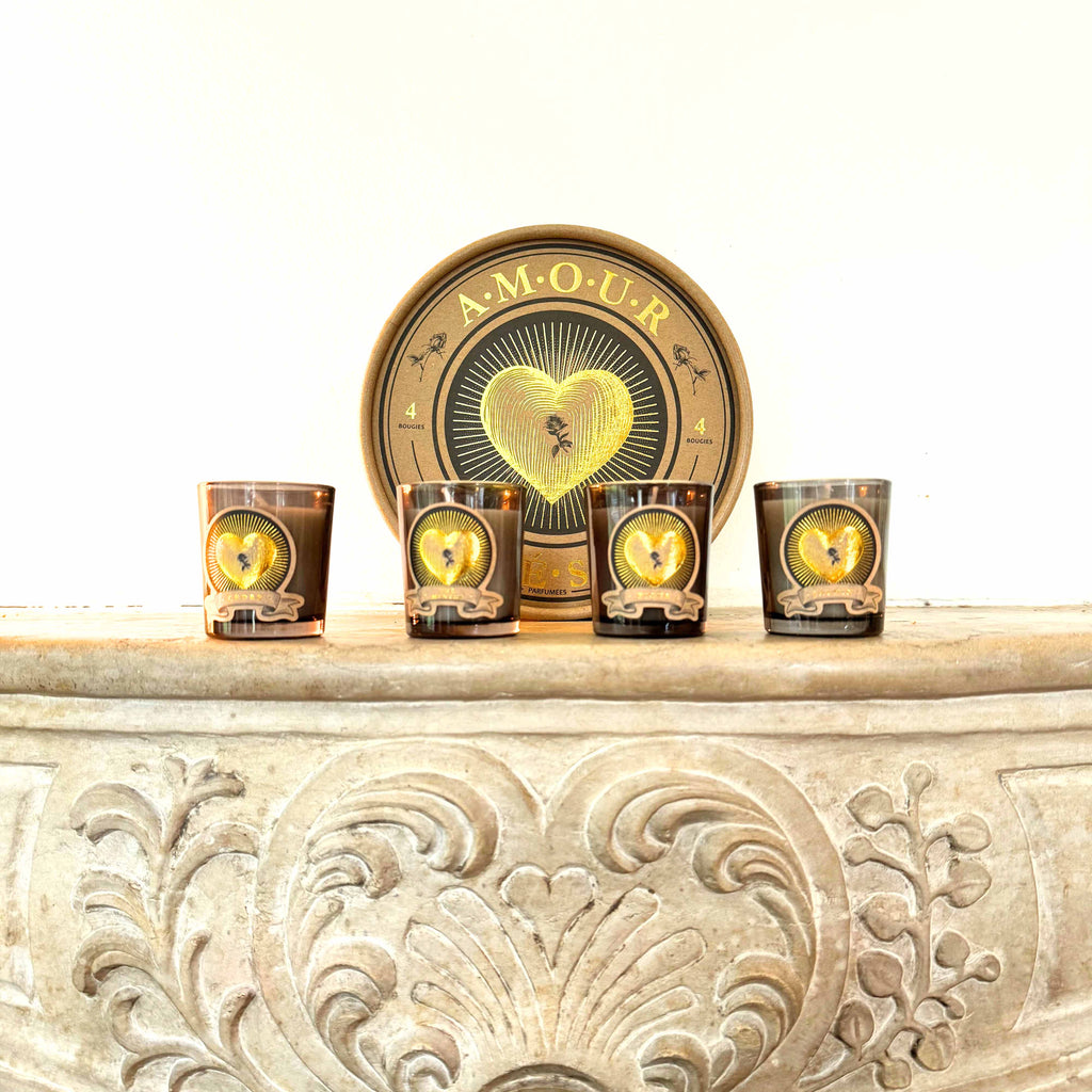 Set of 4 Love Candles