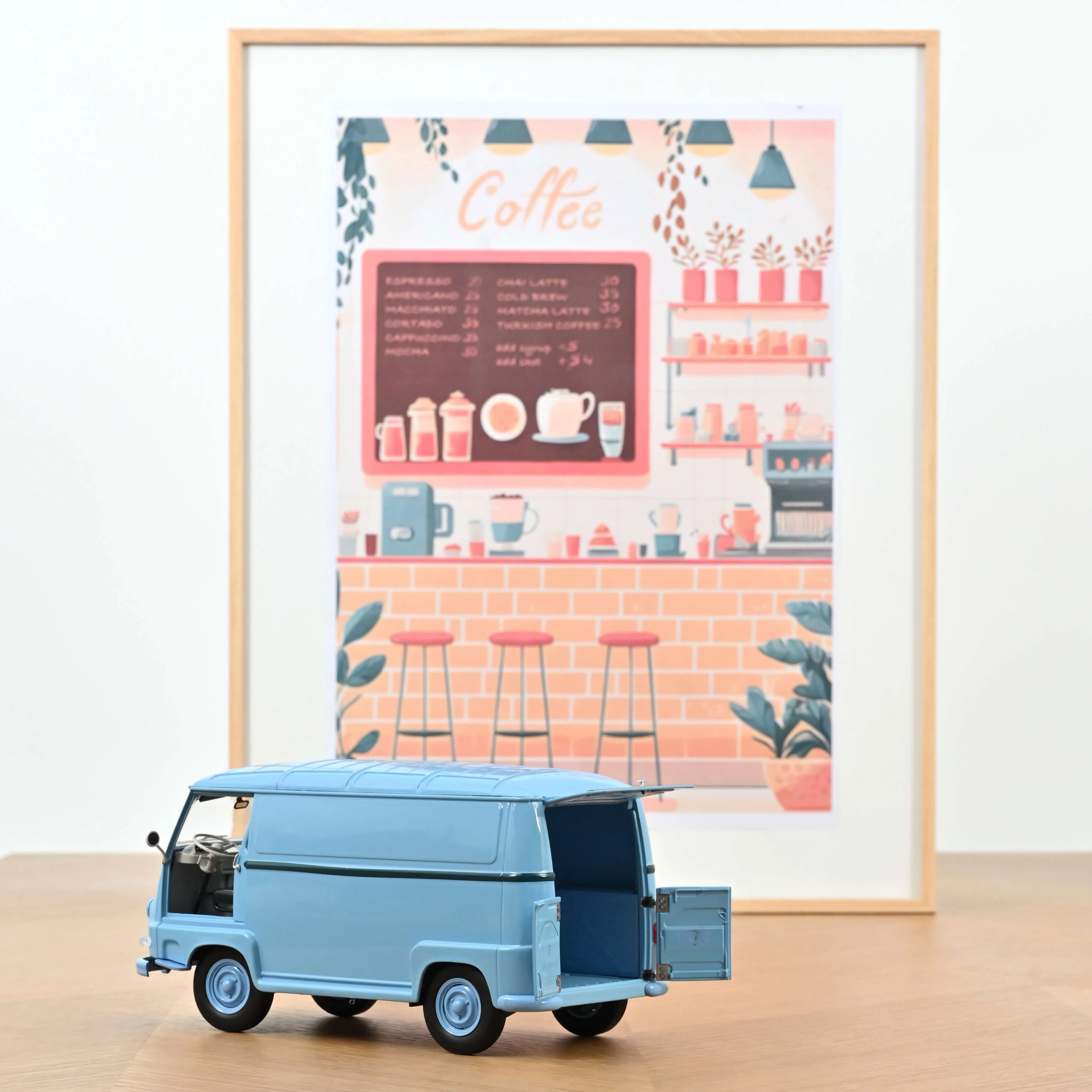 Renault Estafette 1959 Light Blue 1:18 - 200pcs