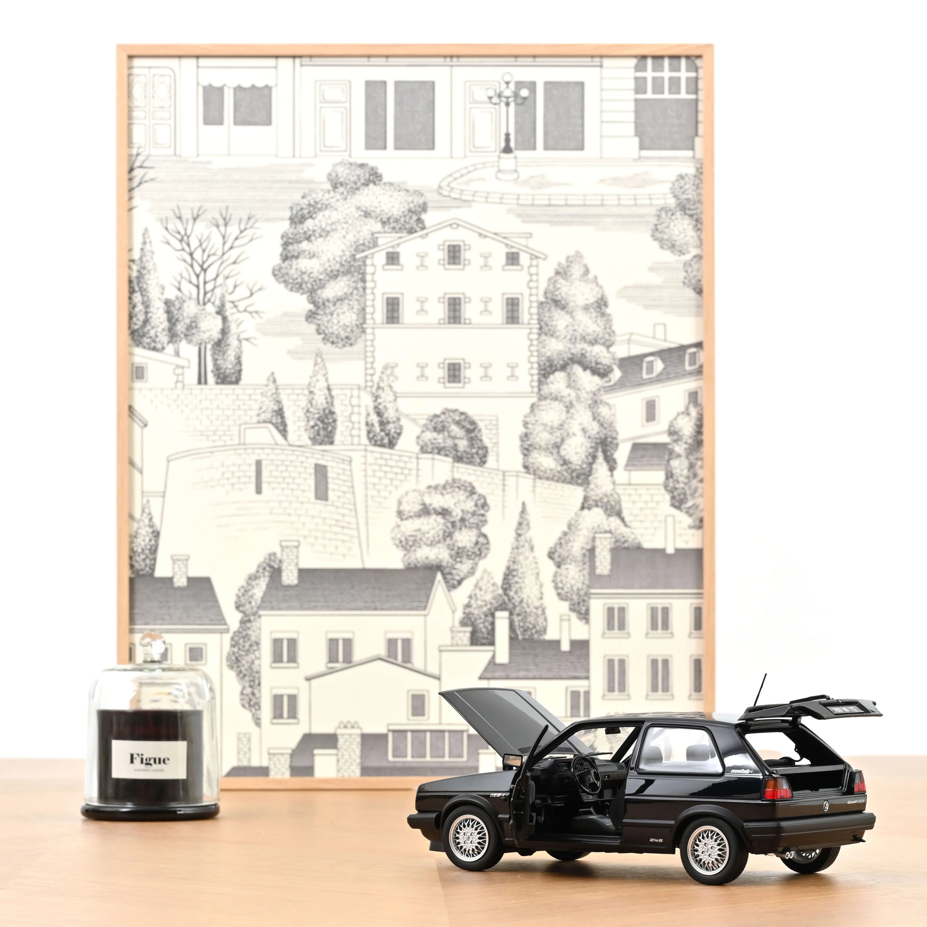 VW Golf GTI Match 1989 Noir métallisé 1:18