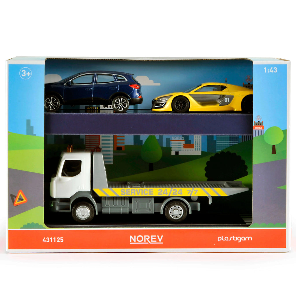 Abschleppwagen-Set + 2 Jet-Cars 1:43