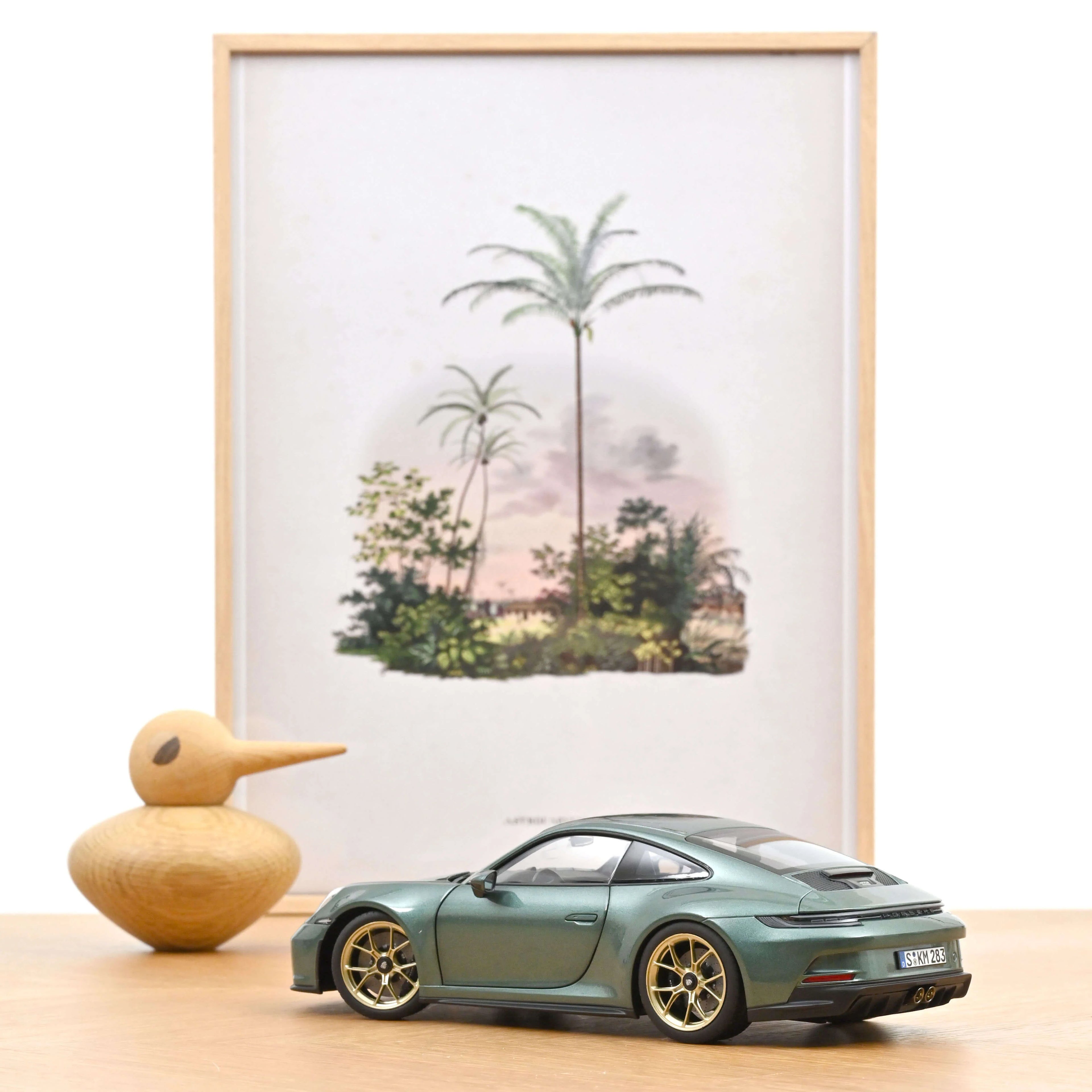 Porsche 911 GT3 avec Pack Touring 2021 Vert Malachite mét. 1:18