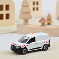 Renault Kangoo Van 2023 Blanc avec rayures rouges 1:64