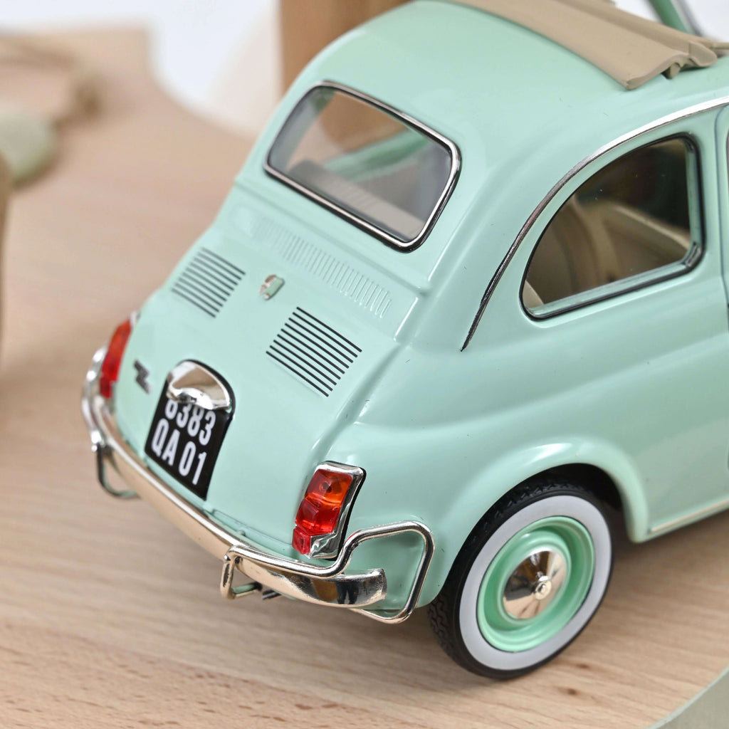 Fiat 500 L 1968 Pastel Blue birth gift 1/18