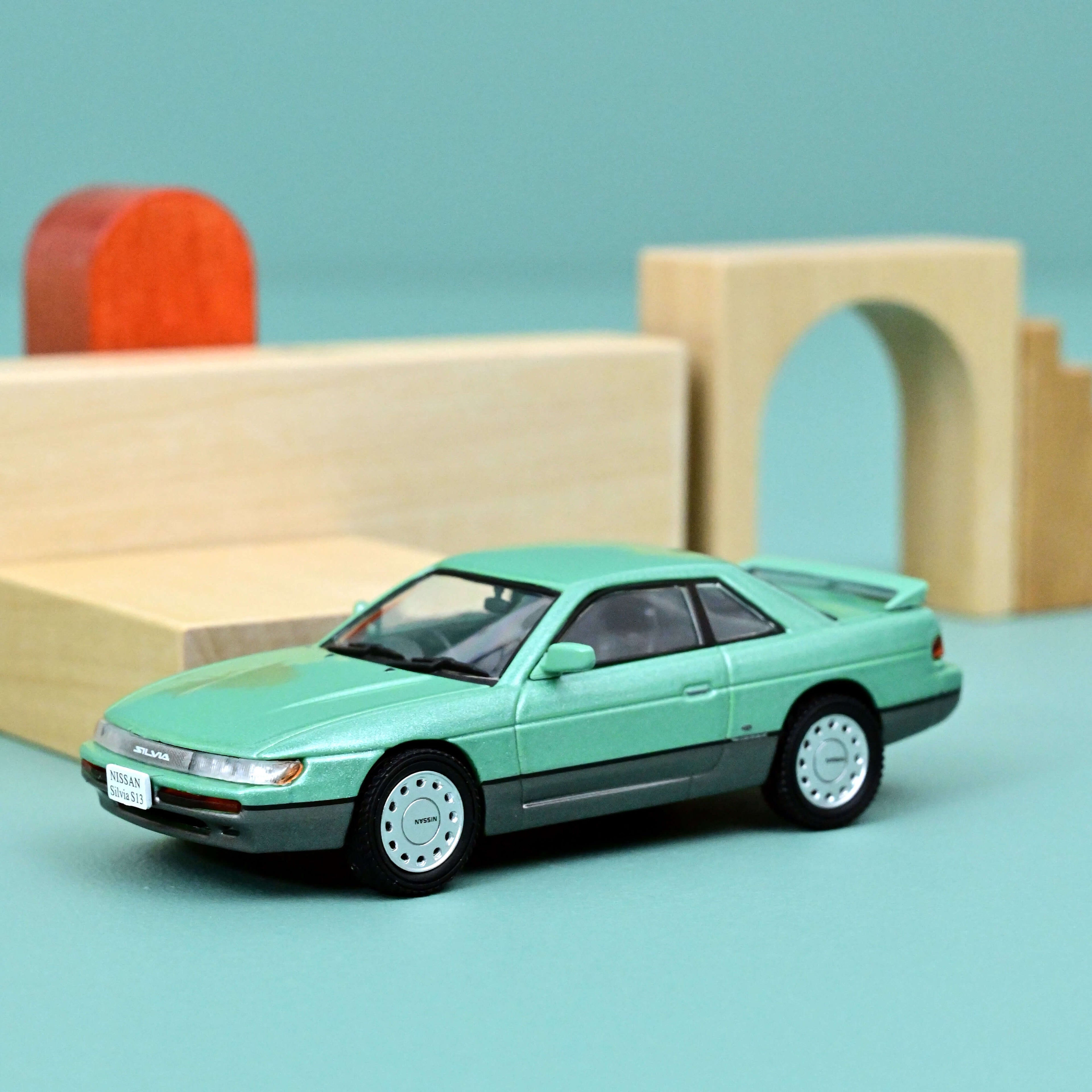 Nissan Silvia S13 1988 Light Green metallic 1:43