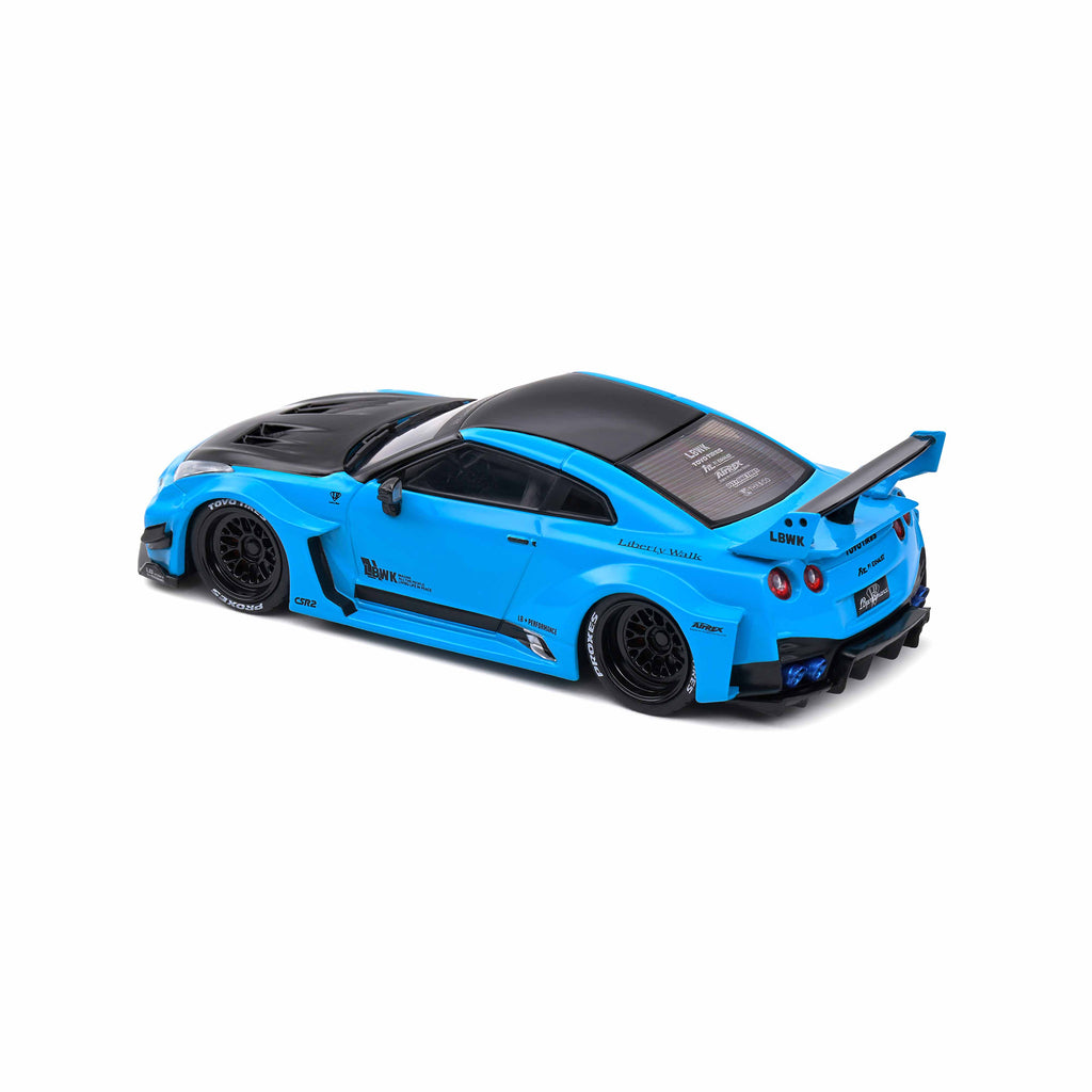 Nissan GTR35 LBWK Silhouette Turquoise 2019 1:43