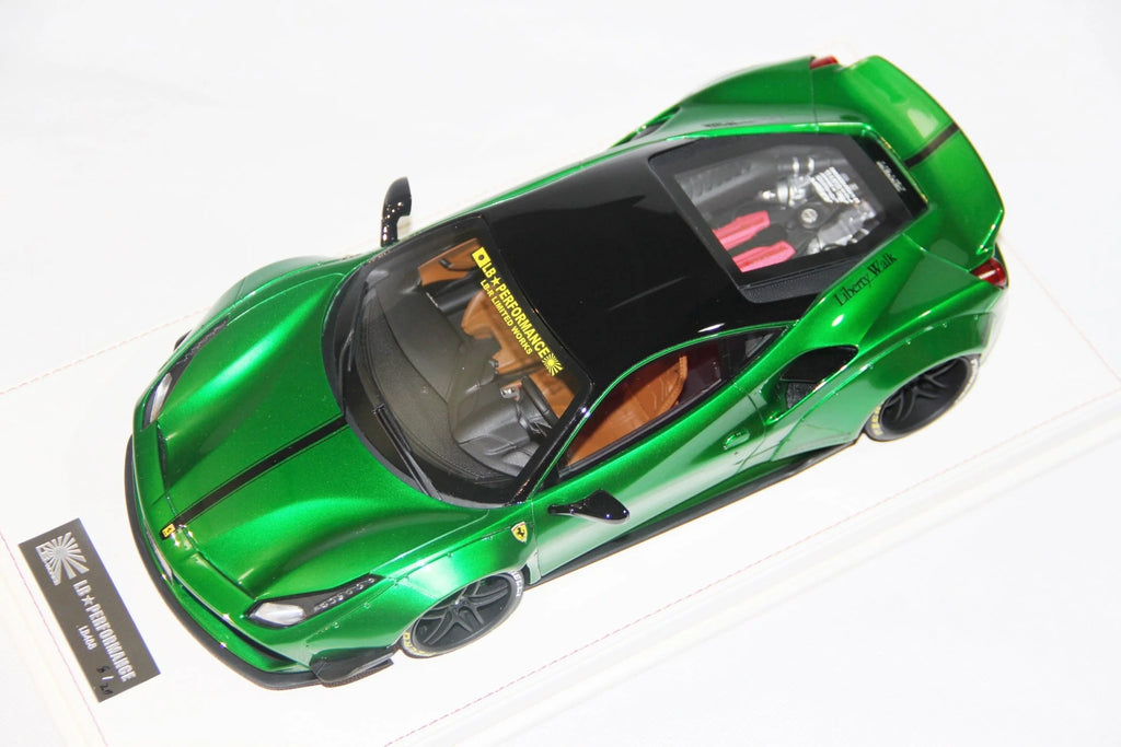 Ferrari 488 Liberty Walk LB Performance, Chrome Green - Limited 20 pcs by LB Work